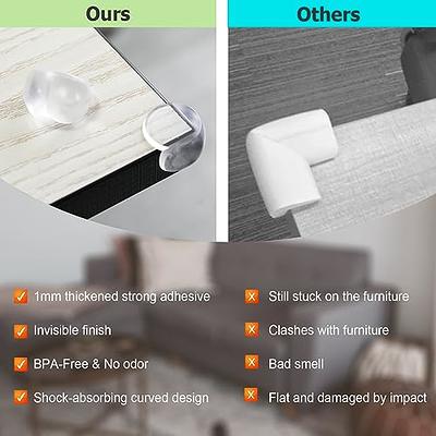MoHern 24 Pcs Table Corner Protector Baby Safety, Includes 12 Pcs Thickened L-Shaped