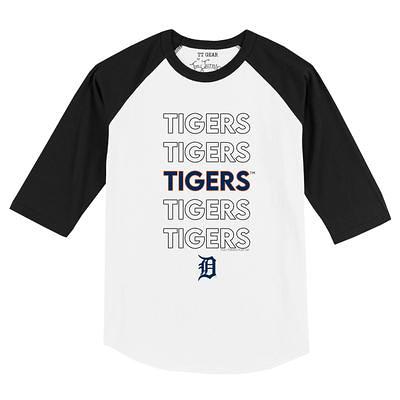 Infant Tiny Turnip White/Black Detroit Tigers Stacked Raglan 3/4 Sleeve T- Shirt - Yahoo Shopping