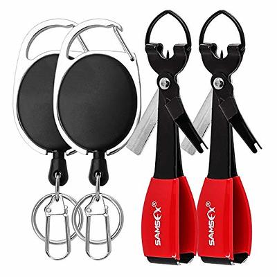 SAMSFX Fly Fishing Knot Tying Tool, Loop Tyer and Retractors Combo