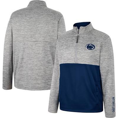 Men's Nike Gray Penn State Nittany Lions Coaches Half-Zip Short Sleeve  Pullover Jacket