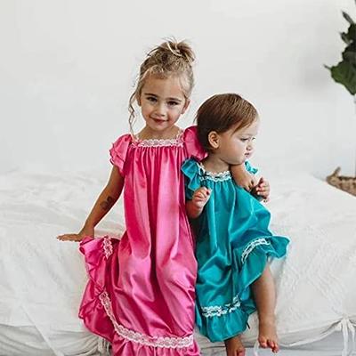  Qiylii 1-6Y Toddler Girls Floral Silk Pajamas Short