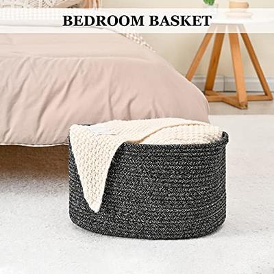 Wicker Storage Box Cube Storage Baskets Woven Shelf Basket Organizer  Natural Storage Bins Pantry Toy Bedding Storage Container