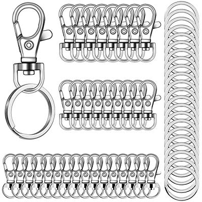 20PCS Premium Swivel Snap Hook Keychains With Key Rings, Metal