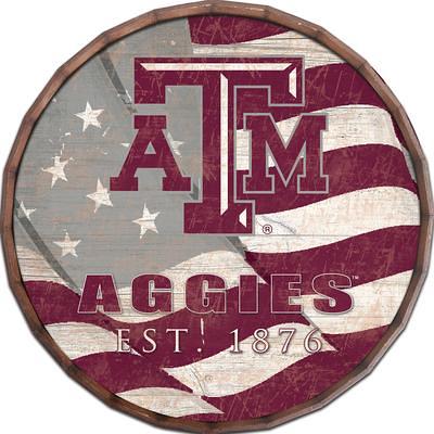 Texas A&M Aggies 20'' x 20'' Retro Logo Circle Sign
