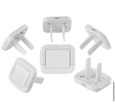 6-Pack Safety Innovations Self-Closing (1 Screw) Standard Outlet Covers - An Alternative to Wall Socket Plugs for Child Proofing Outlets, (White)