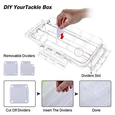 Waterproof Tackle Box, 3700 Tackle Tray, Snackle Box Container With  Dividers, Lure Organizer Box Fishing Storage Box