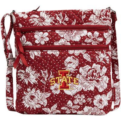 Vera Bradley Texas Tech Red Raiders Rain Garden Triple-Zip Hipster  Crossbody Bag