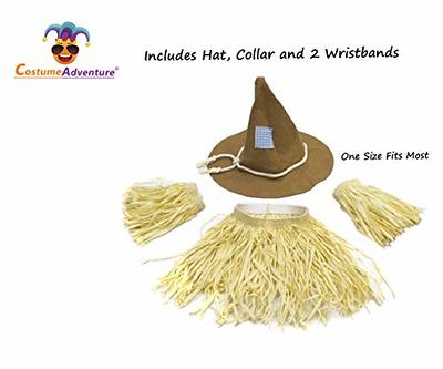 Straw Scarecrow Costume Kit with Scarecrow Hat Fake Straw for