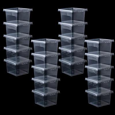 20pcs Small Storage Cases Transparent Plastic Containers Storage Boxes 