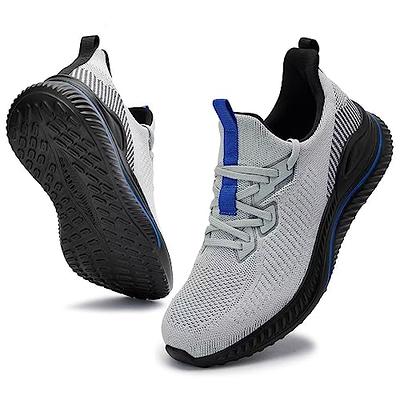 Akk Walking Shoes for Men Sneakers - Slip on Memory Foam Running Tennis  Shoes for Athletic Workout Gym Indoor Outdoor Lightweight Breathable Casual