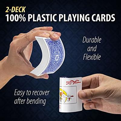 Joyoldelf Black Playing Cards with Rose Pattern, 2pcs Deck of Cards, PVC  Plastic & Waterproof Playing Cards, Cool Card Decks Suitable for Family or