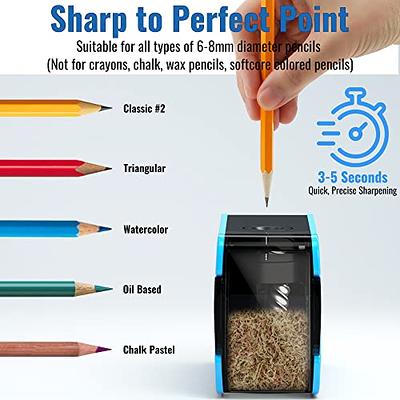 Electric Pencil Sharpener Best Heavy Duty Helical Steel Blade for Artists  Kids