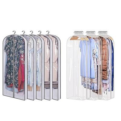 Garment Bags For Hanging Clothes With Gusset Full Clear Moth Proof