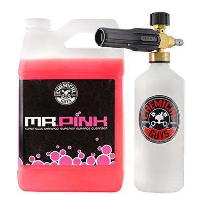 Chemical Guys CWS_402 Mr. Pink Super Suds Shampoo & Superior Surface  Cleaning Soap, 128 fl oz (1 Gallon) + HOL144 TORQ Foam Cannon Snow Foamer ,  Works With Pressure Washer (2 Items) - Yahoo Shopping
