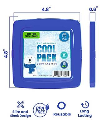 Healthy Packers Multi-Color Slim Long-Lasting Ice Packs for Lunch Box