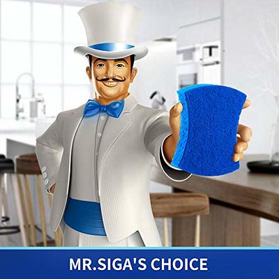 MR.Siga Scrub Sponges, Non-Scratch Sponges for Dishes, Kitchen Sponge Dish  Scrubber, 12 Pack