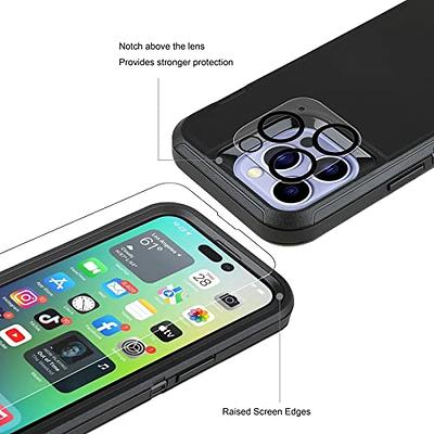 AUPAI iPhone 14 Plus Case with Camera Cover,iPhone 14 Plus Cover with  Screen Protector Heavy Duty Military Grade Protective Phone Case with  Kickstand