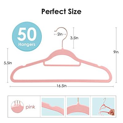 Velvet Hangers Non Slip Felt Hangers, DUDUCOFU 50 Pack Pink Velvet Hangers  Clothes Hangers Space Saving Slim Hangers with Rose Gold Swivel Hook for  Suits Coats, Jackets, Pants, and Dress Clothes 