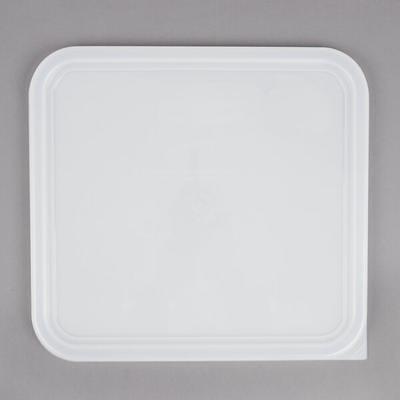 Vigor 12 Qt. White Square Polyethylene Food Storage Container and