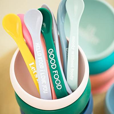 Bella Tunno Wonder Spoons - Soft Baby Spoon Set Safe for Baby Teething & Toddler  Spoons, Food-Grade BPA Free Silicone Self Feeding Spoon 2pk, Love Food  Critic 