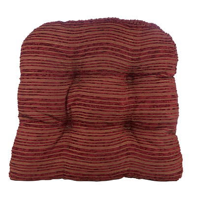 Mainstays Textured Chair Cushion, Red Sedona, 1-Piece, 15.5 L x 16 W