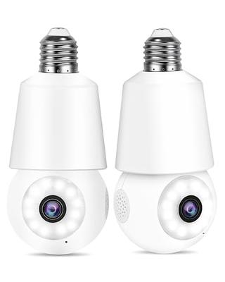 Light Socket Security Camera, 1080P Wireless Bulb Security Camera WiFi  Outdoor, Light Camera for Home Security with Smart Motion Detection, Color  Night Vision, 2 Way Audio - 2PCS 