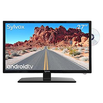SYLVOX RV TV, 24 inches 12/24V TV for RV 1080P Full HD Smart TV, Built-in  APP Store, Support WiFi Bluetooth, Small Android TV for Car Home Camper