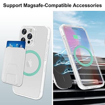 Magnetic Ring for iPhone Case Universal Magnet Sticker Compatible with  MagSafe Accessories & Wireless Charging for iPhone 15 14 13 12 11 Pro  Max,Black