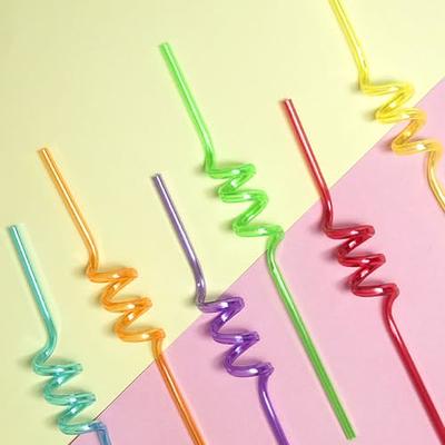 24 Pieces Christmas Straws Reusable Plastic Straws Colorful Xmas Drinking  Straws for Christmas Theme Party Favors Decorations