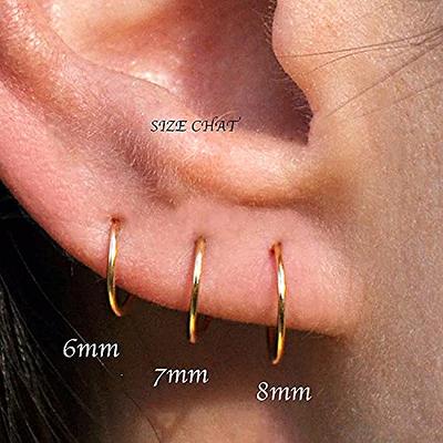 2X 925 Sterling Silver 6mm 8mm Ball / Tube Closure Nose Ring 