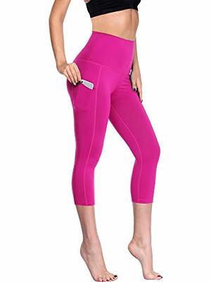 NELEUS Women's Yoga Capris Running Tummy Control High Waist Workout Leggings  with Pockets,3 Pack,109,Red,Wine Red,Rose Red,L - Yahoo Shopping