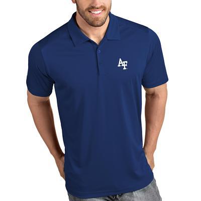 Men's Colosseum Heathered Gray Air Force Falcons Golfer Pocket Polo