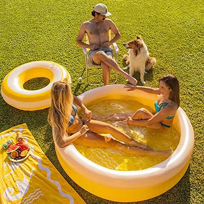 FUNBOY Giant Inflatable Luxury Clear Pink Heart Kiddie Pool, Year-Round Fun  for Ball Pits, Swimming Pools, a Summer Pool Party and The Beach