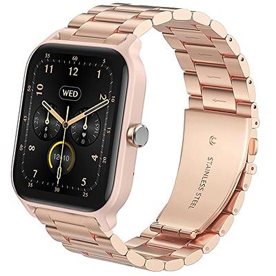 JR.DM Slim Leather-Bands Compatible with Apple Watch Band 38mm 40mm 41mm 42mm 44mm 45mm 49mm, Top Genuine Leather Band with Charms, Feminine Design