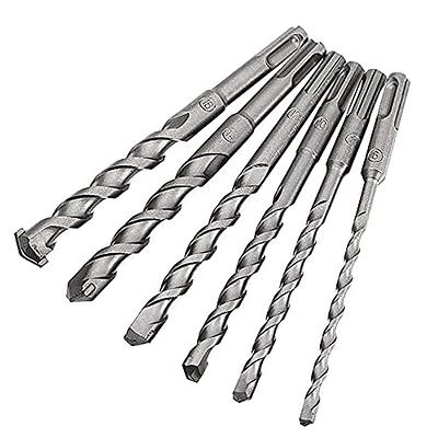 Mesee 6 Pcs SDS Plus Hammer Drill Bit Set Carbide Tipped SDS-Plus Rotary  Hammer Drill Bits with Storage Box Rotary Electric Hammers Drilling Hole  Tool, 6mm 8mm 10mm 12mm 14mm 16mm 