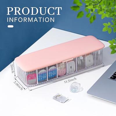 VORDRASSIL daily contact lens organizer for Daily Colored Contact Lenses,  Disposable Contact Lens Dispenser, Clear Plastic Box for All Brands Daily