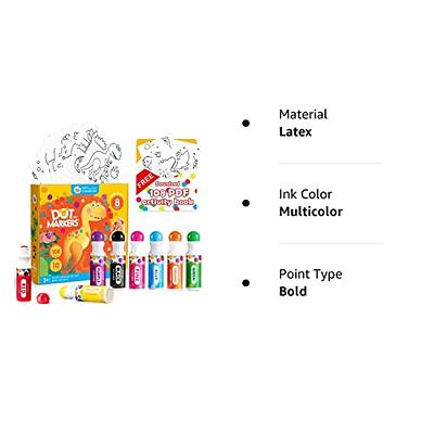 Jar Melo Washable Dot Markers Kit for 3-8+ Age Kids,12 Colors Non Toxic