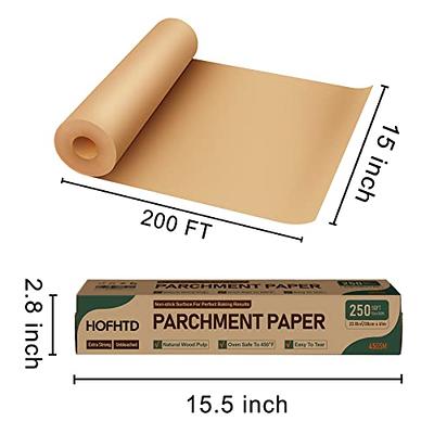 200 Pcs Parchment Paper Sheets, 12 x 16 Inches Air Fryer Disposable Paper  Liners, Non-Stick Precut Parchment Paper for Baking, HOFHTD Unbleached