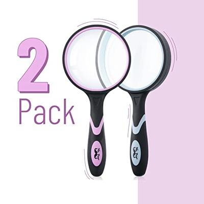 Mr. Pen- Magnifying Glass, 2 Pack, 10X Magnifier, 75mm Glass Lens,  Magnifying Glass for Kids and Adults, Handheld Magnifying Glass, Magnifier  for Reading, Magnifying Glasses for Close Work - Yahoo Shopping