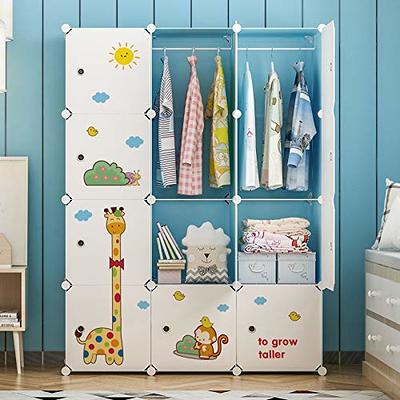 VIPZONE Baby Dresser, Kids Closet Organizers, Portable Kids Wardrobe for  Closet, Bedroom, Nursery, Cubby, Cabinet, Clothes, Dress, Baby Storage  Shelf