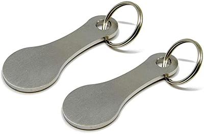 Split Keychain Rings, 2x30mm Round Flat Key Holder with Chain for Keys -  Silver Tone - Yahoo Shopping