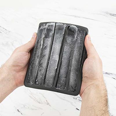 Tovolo Perfect Cube Silicone Ice Tray with Lid - Charcoal