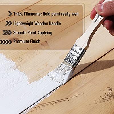 Bitray Thick Chip Paint Brushes 3 Wood Stain Brushes for Painting