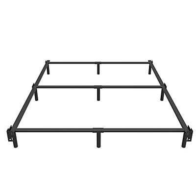 EMODA 7 Inch Metal Queen Bed Frame for Box Spring and Mattress, 9 Legs  Support Metal Base Bedframe Tool-Free and Easy Assembly, Black - Yahoo  Shopping