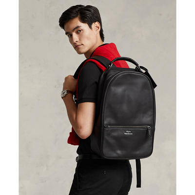 Michael Kors Mason Explorer Leather Backpack - Black