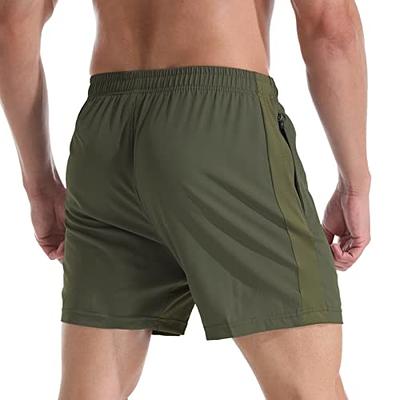 Leidowei Men's 2 in 1 Workout Running Shorts Lightweight Training