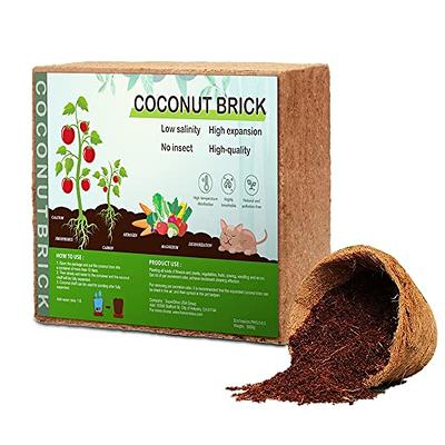 62.1 Gallons Coco Coir Brick for Plants- 27 Pack Coconut Coir Bricks  Premium 100% Organic