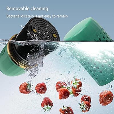 Wireless Fruit Vegetable Cleaning Machine, USB Portable Capsule Shape Food  Purifier, Household Mini Cleaner Device for Meat, Rice, Fruit and Vegetable,  Kitchen Tools 