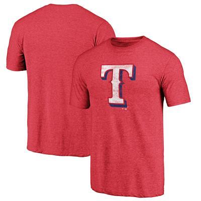 MLB Texas Rangers Women's Short Sleeve V-Neck Core T-Shirt - S