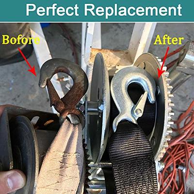 Botepon Marine Boat Trailer Winch Strap with Hook, Marine Winch